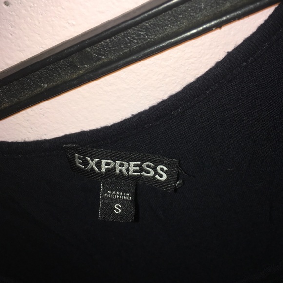 Express black ruffled top - Picture 2 of 4